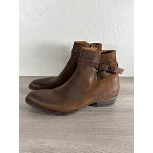 FRYE Austin Jodhpur Leather Ankle Boots Suede Brown Western Mens Size 9 D